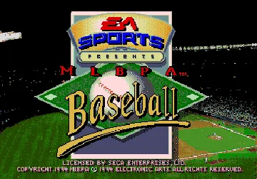 MLBPA Baseball (USA) screen shot title